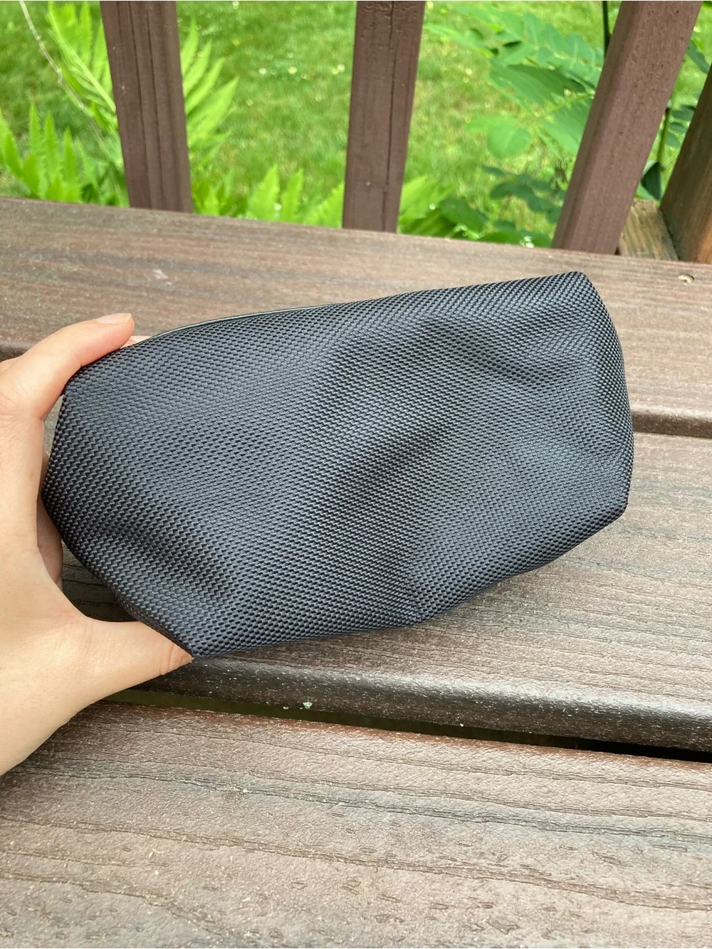 Like New TUMI for Delta Airlines Black Zip Bag Pouch Toiletries Bag Only